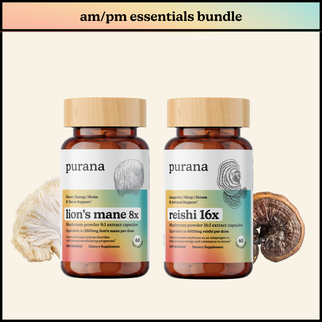 Lion's Mane and Reishi Bundle - Lion's Mane 8:1 and Reishi 16:1 Capsules